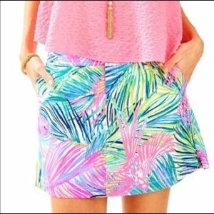 Lilly Pulitzer Nicki Skort In Scarlet Macaw